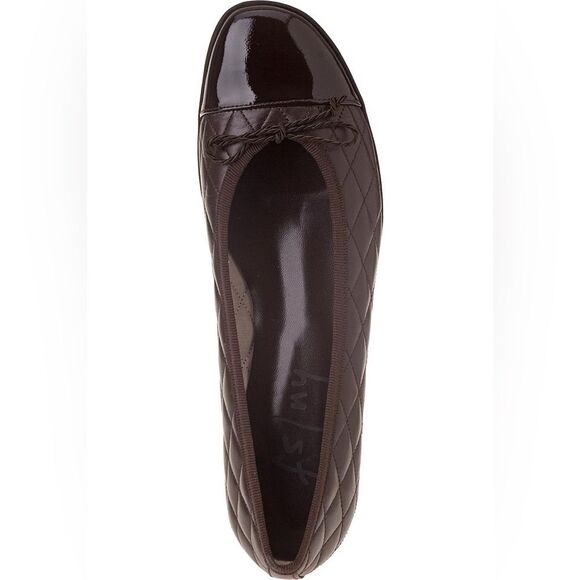 French Sole FS/NY Women’s Passport Ballet Quilted Flats Brown Size 7 - Picture 1 of 9